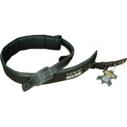 DV Mark STRAP M DV Black - Sangle en cuir largeur 65mm - logo DV Mark - couleur noire