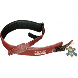 DV Mark STRAP M DV BORDEAUX - Sangle en cuir largeur 65mm - logo DV Mark - couleur Bordeaux