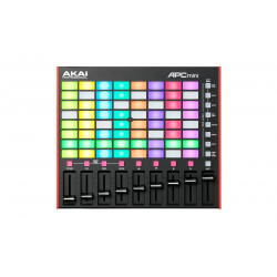 Akai APC MINI MKII - Contrôleur USB 8x8 pads rétroéclairés RVB LED, 9 faders