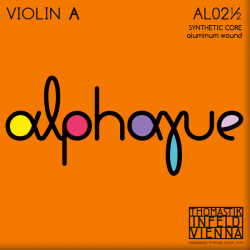 Thomastik AL02-1-2 - Corde La à l'unité violon 1/2 Alphayue