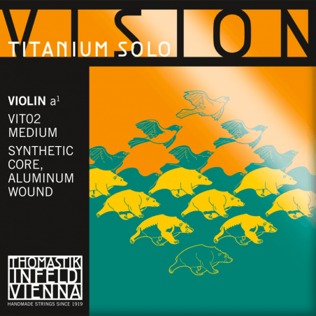 Thomastik VIT02 - Corde La à l'unité violon Vision Titanium Solo