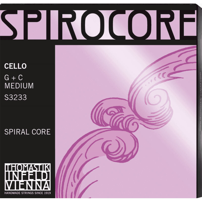 Thomastik S3233 - Jeu de cordes violoncelle Spirocore Combo - Médium