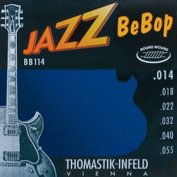 Thomastik BB114 - Jeu de cordes électriques Jazz BeBop - 14-55