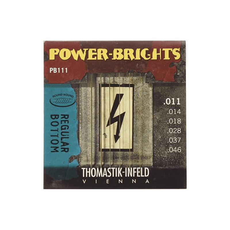 Thomastik PB111 - Jeu de cordes électriques Power Brights Heavy - 11-46