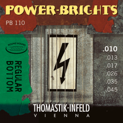 Thomastik PB110 - Jeu de cordes électriques Power Brights - 10-45
