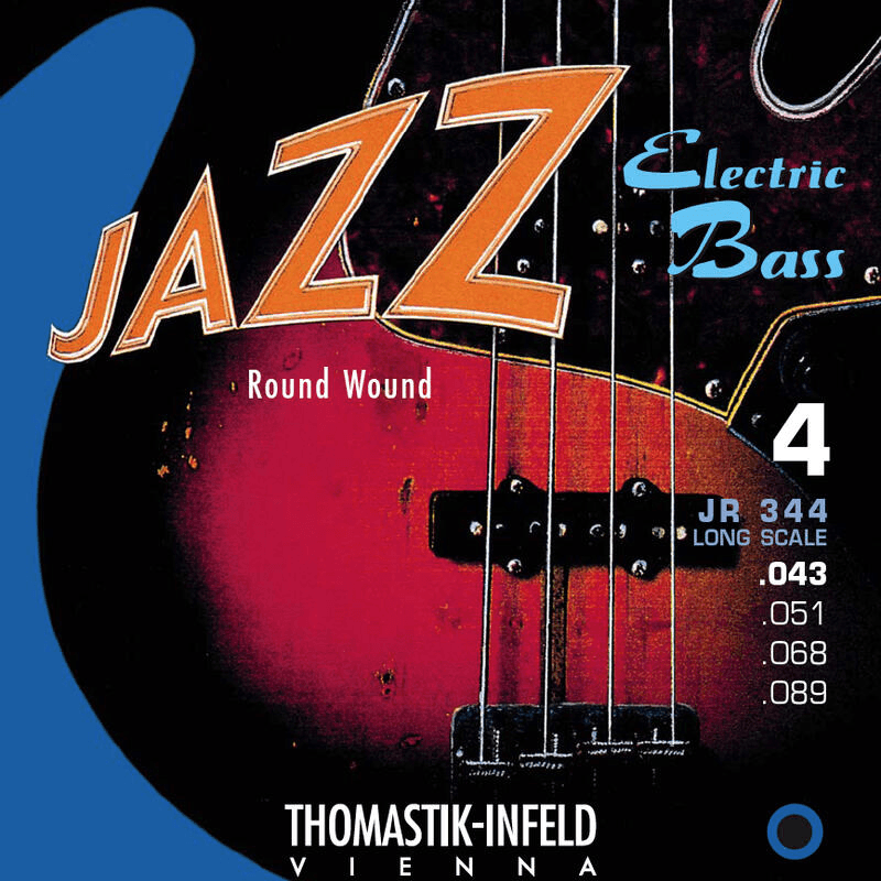 Thomastik JR344 - Jeu de cordes basse Jazz Round Wound - 43-89