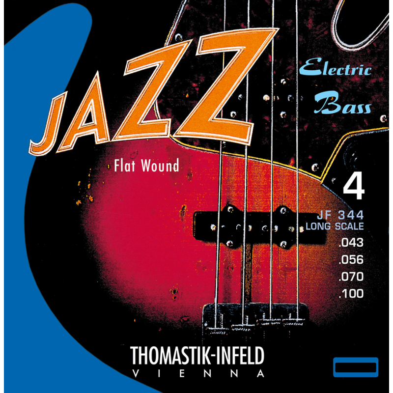 Thomastik JF344 - Jeu de cordes basse Jazz Flat Wound - 43-100