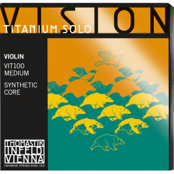 Thomastik VIT100 - Jeu de cordes violon Vision Titanium Solo - Médium