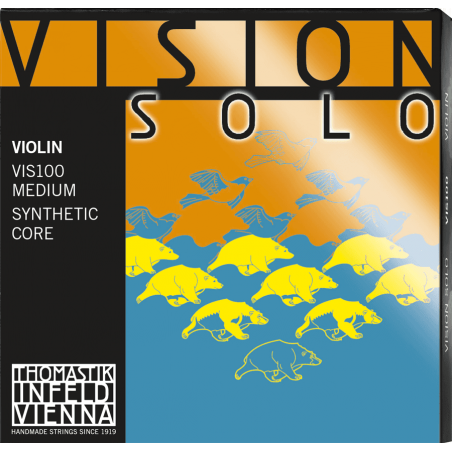 Thomastik VIS100 - Jeu de cordes violon Vision Solo - Médium