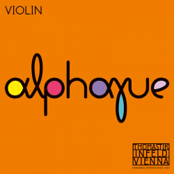 Thomastik AL100-3-4 - Jeu de cordes violon 3/4 Alphayue - Médium