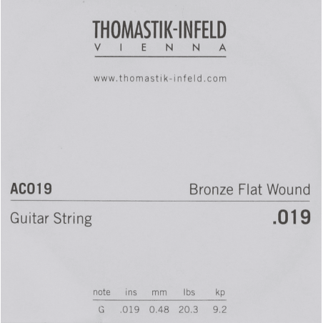 Thomastik AC019 - Corde à l'unité acoustique "Plectrum" - 019