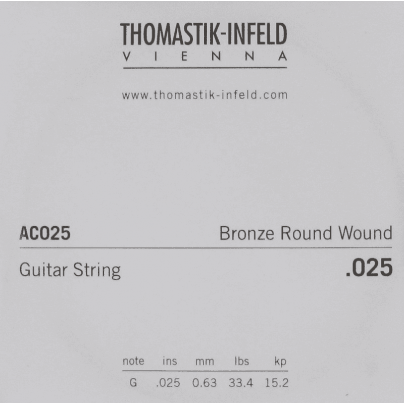 Thomastik AC025 - Corde à l'unité acoustique "Plectrum" - 025