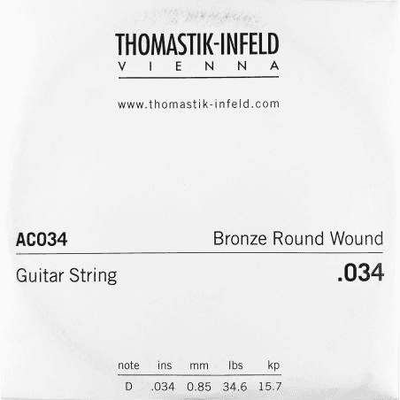 Thomastik AC034 - Corde à l'unité acoustique "Plectrum" - 034