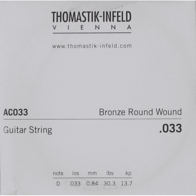 Thomastik AC033 - Corde à l'unité acoustique "Plectrum" - 033
