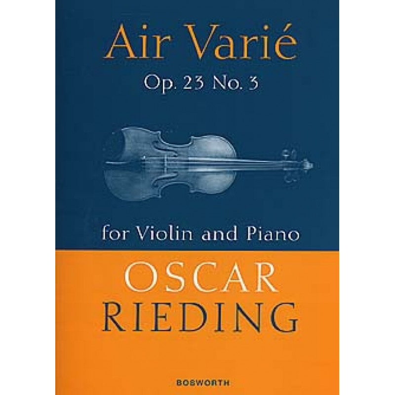 Air Varié OPUS 23 NR.3 Oscar Rieding  pour violon
