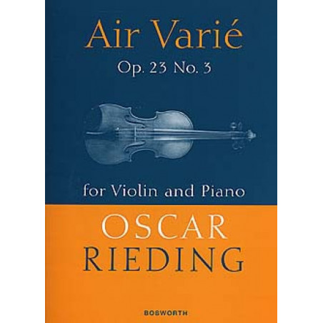Air Varié OPUS 23 NR.3 Oscar Rieding  pour violon