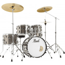 Batterie Pearl Roadshow+ Jazz 18''  5 fûts - Bronze Metallic + B-50 + pack Sabian Solar 3 cymbales