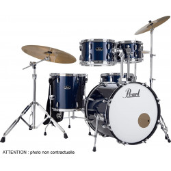 Batterie Pearl Roadshow+ Fusion 20''  5 fûts - Royal Blue Metallic  + B-50 + pack Sabian Solar 3 cymbales