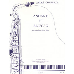 André Chailleux Andante et Allegro - Saxophone alto et piano
