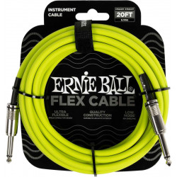 Ernie Ball 6419 - Câble jack-jack série flex 6m - Vert