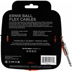 Ernie Ball 6421 - Câble jack-jack série flex 6m - Orange