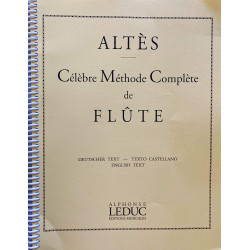 Célèbre Méthode complète de Flûte Altes Vol. 2 - Ed. Leduc (version spiralée)