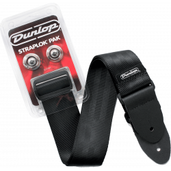 Dunlop SLST001 - Pack courroie et straplock pour guitare
