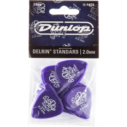 Dunlop 41P200 - sachet de 12 médiators - Delrin 500 2,00mm