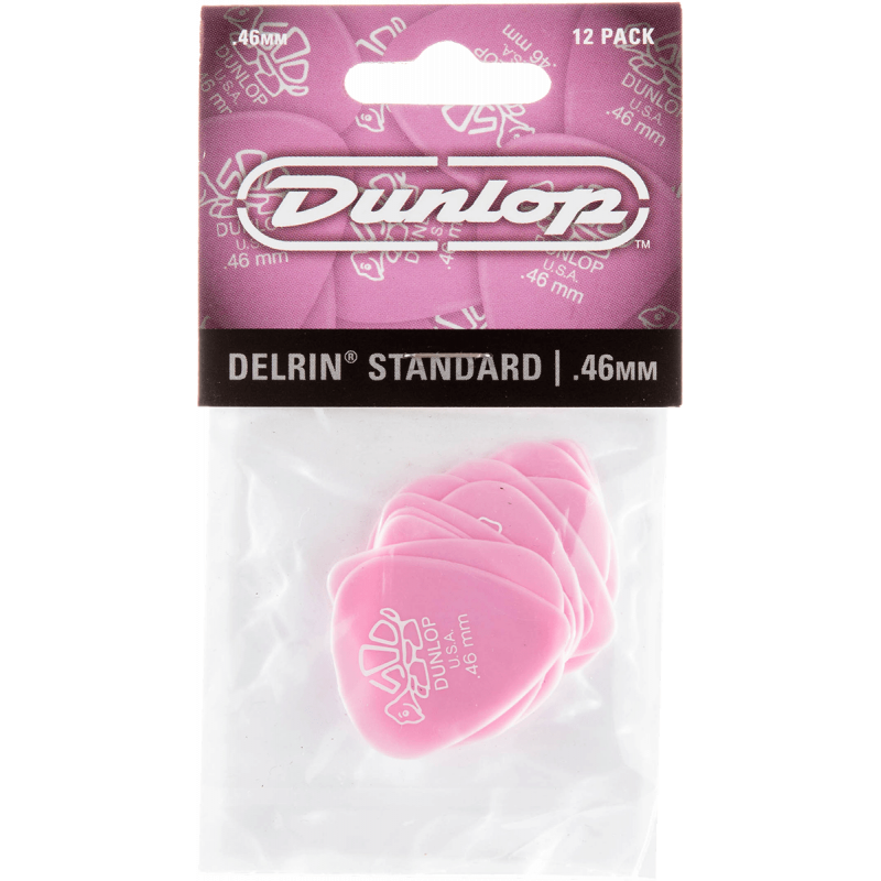 Dunlop 41P46 - sachet de 12 médiators - Delrin 500 0,46mm