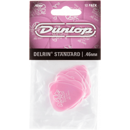 Dunlop 41P46 - sachet de 12 médiators - Delrin 500 0,46mm