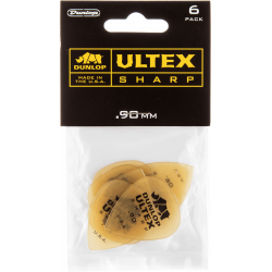 Dunlop 433P90 - sachet de 6 médiators - Ultex sharp 0,90mm