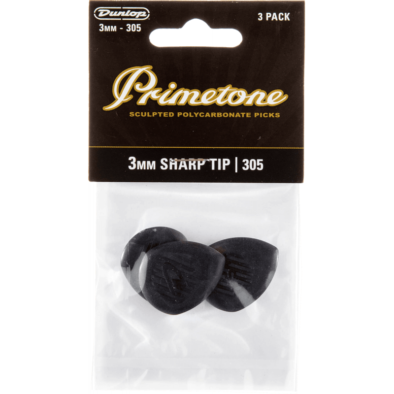 Dunlop 477P305 - sachet de 3 médiators - Primetone pointu