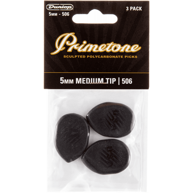 Dunlop 477P506 - sachet de 3 médiators - Primetone medium