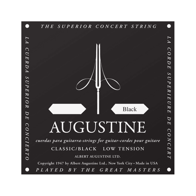 Augustine NOIR3-SOL - Corde seule - Sol 3 nylon noir standard