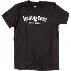 Dunlop - T-shirt noir heavy core - L