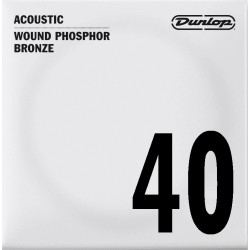Dunlop DAP40 - Corde de guitare acoustique au détail - Filé rond 40