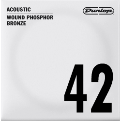 Dunlop DAP42 - Corde de guitare acoustique au détail - Filé rond 42