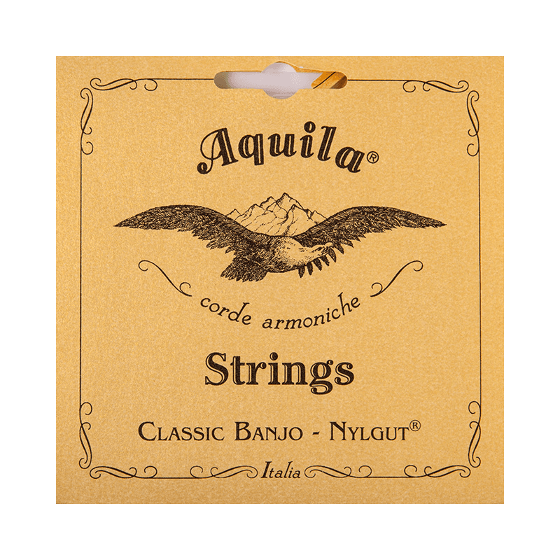 Aquila 1B - 1b nylgut jeu banjo 5 cordes, tirant medium, 1 corde rouge