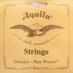Aquila 26U - New nylgut - jeu ukulélé baryton 8 cordes - ré et sol rouges