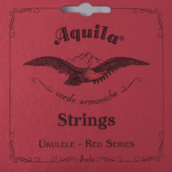 Aquila 76U - Reds ukulélé ténor 8 cordes - corde à l'unité - sol 4ème non filée