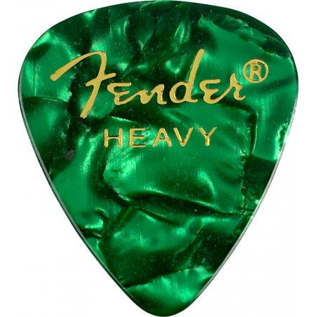 1 médiator Fender 351 dur - Green Moto