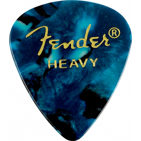 1 médiator Fender 351 Premium Celluloid, durs - Ocean Turquoise