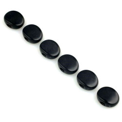 Boutons Plastique Noir TK7710-023 - old klusion - lot de 6