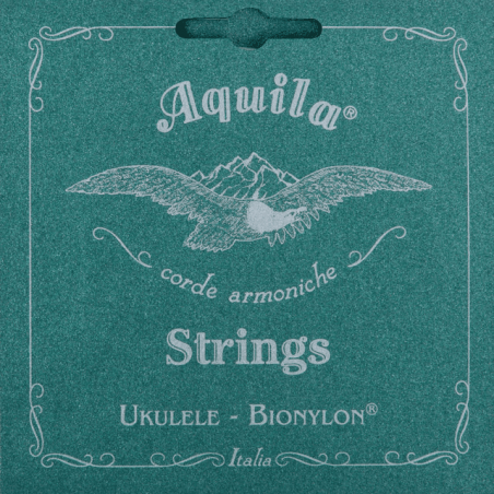 Aquila 6U - Bionylon/nylgut ukulélé soprano - corde à l'unité - sol grave 4ème filé
