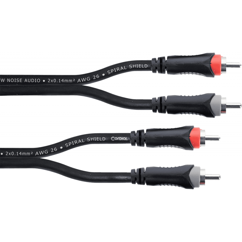 Cordial EU1CC - Câble audio double rca / rca 1 m