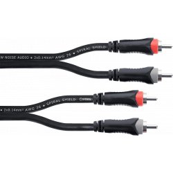 Cordial EU1.5CC - Câble audio double rca / rca 1,5 m