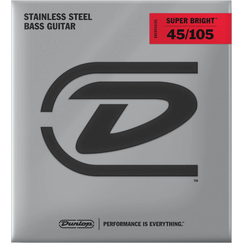 Dunlop DBSBS45105S - Jeu de cordes basse sb - steel short 45-105