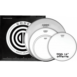 Code Drumheads FPGENCTDS - Tom full pack generator coated standard 12/13/16/22 + cc 14" dna coated