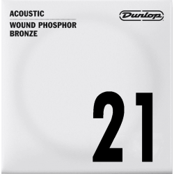 Dunlop DAP21 - Corde à l'unité pour guitare acoustique - Filé rond 21