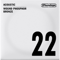 Dunlop DAP22 - Corde à l'unité pour guitare acoustique - Filé rond 22